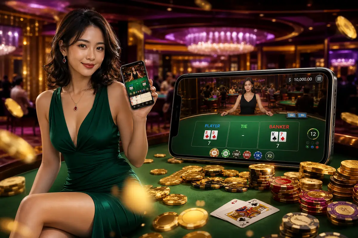mmr888 Baccarat ဒီလာနှင့်ကစားနေသောမြင်ကွင်း